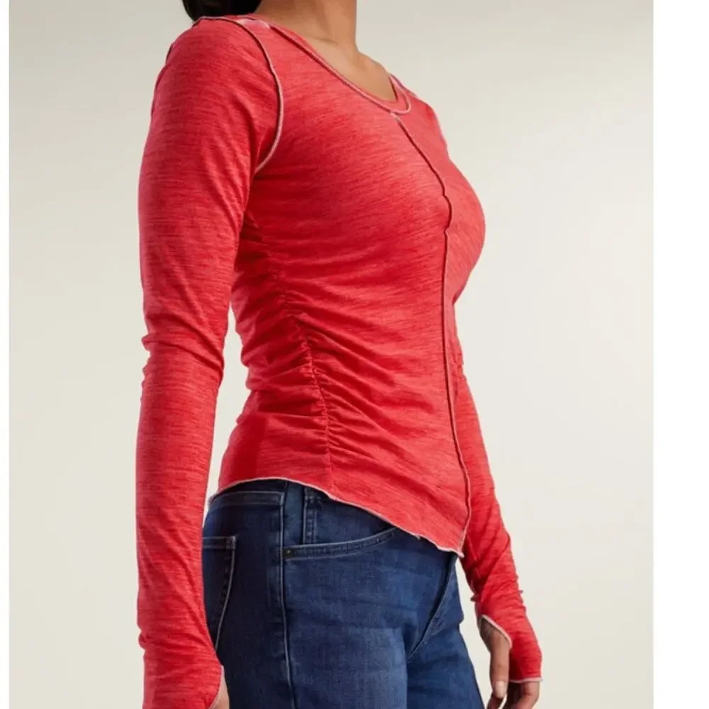 FP Movement NEW Right On Run Long Top Womens Medium Winterberry Free People NWT